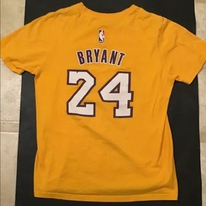 KOBE BRYANT ADIDAS JERSEY T SHIRT #24 KIDS LARGE